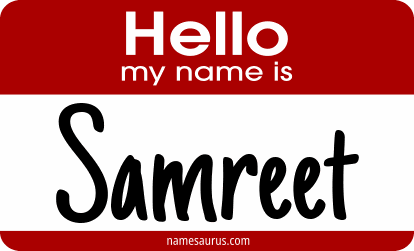 Hello my name is Samreet png download