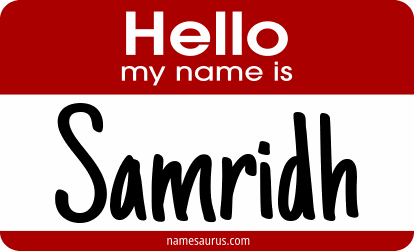 Hello my name is Samridh png download