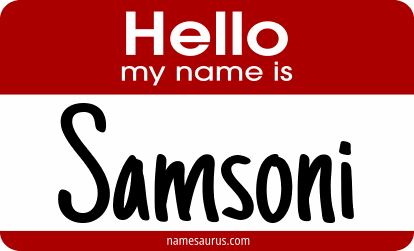 Hello my name is Samsoni png download