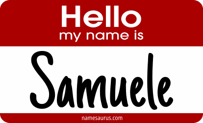 Hello my name is Samuele png download