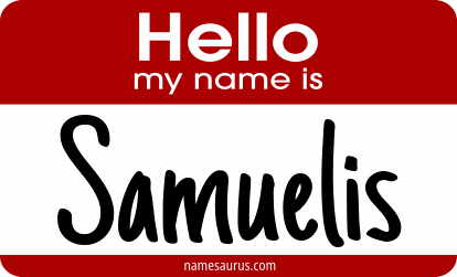 Hello my name is Samuelis png download