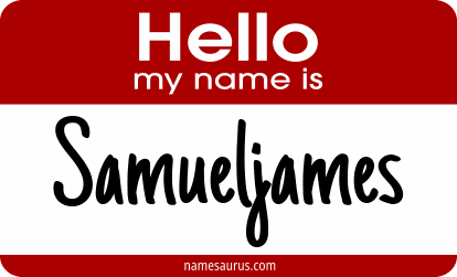 Hello my name is Samueljames png download