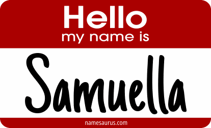 Hello my name is Samuella png download