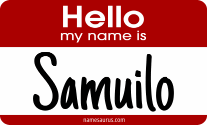 Hello my name is Samuilo png download