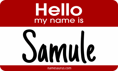 Hello my name is Samule png download