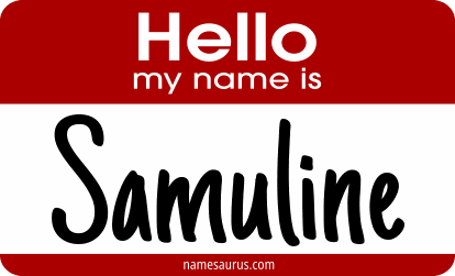 Hello my name is Samuline png download