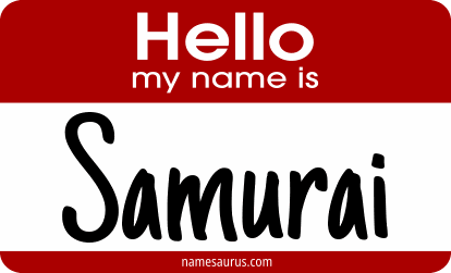 Hello my name is Samurai png download
