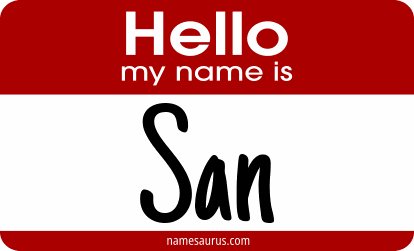 Hello my name is San png download