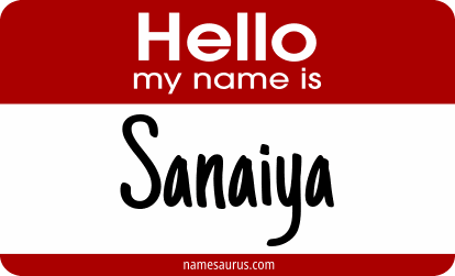 Hello my name is Sanaiya png download