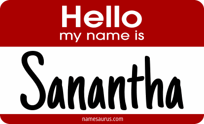 Hello my name is Sanantha png download