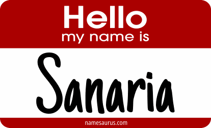 Hello my name is Sanaria png download