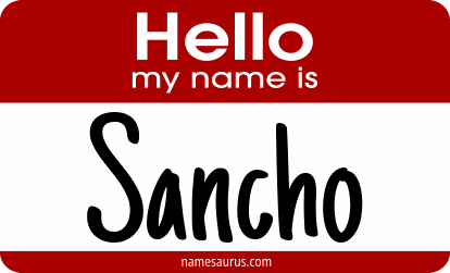 Hello my name is Sancho png download