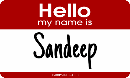 Hello my name is Sandeep png download