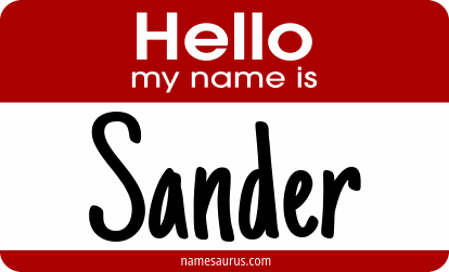 Hello my name is Sander png download