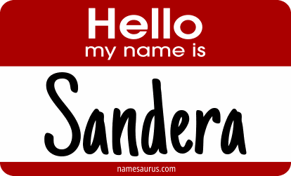 Hello my name is Sandera png download