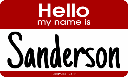 Hello my name is Sanderson png download