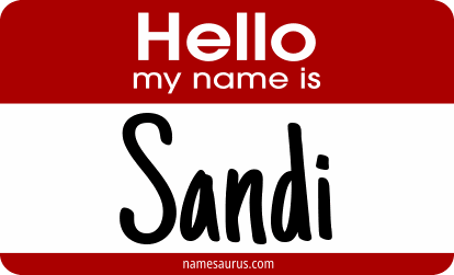 Hello my name is Sandi png download