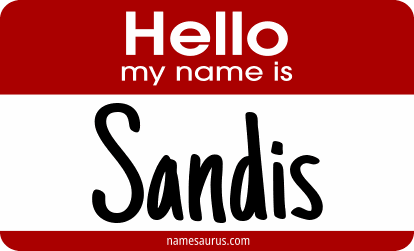 Hello my name is Sandis png download