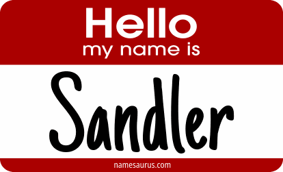 Hello my name is Sandler png download