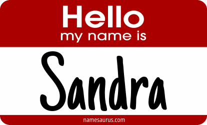 Hello my name is Sandra png download
