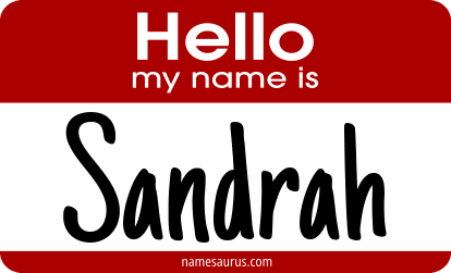 Hello my name is Sandrah png download