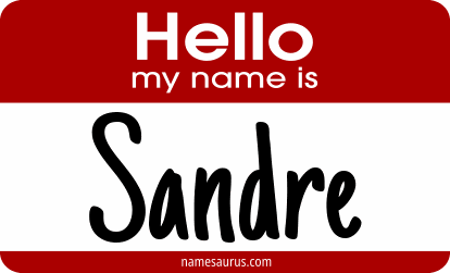 Hello my name is Sandre png download