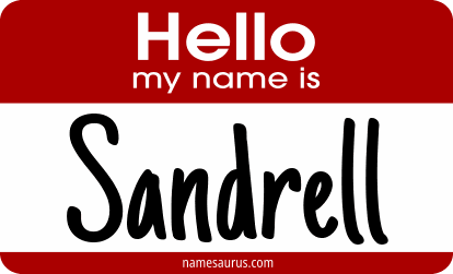Hello my name is Sandrell png download