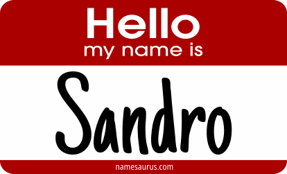Hello my name is Sandro png download