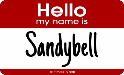 Hello my name is Sandybell png download