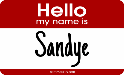 Hello my name is Sandye png download