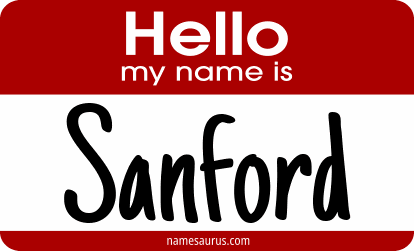 Hello my name is Sanford png download