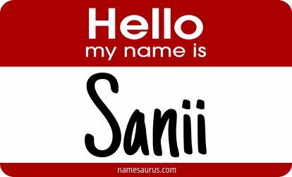 Hello my name is Sanii png download