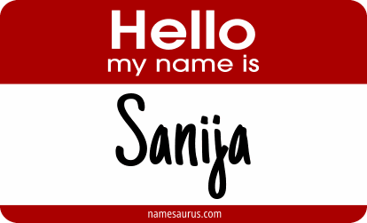 Hello my name is Sanija png download