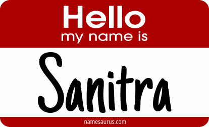 Hello my name is Sanitra png download