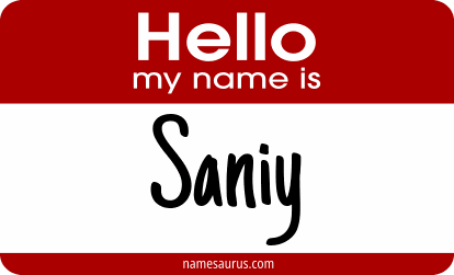 Hello my name is Saniy png download