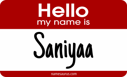 Hello my name is Saniyaa png download