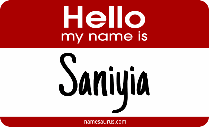 Hello my name is Saniyia png download