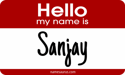 Hello my name is Sanjay png download