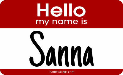Hello my name is Sanna png download