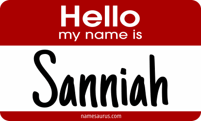 Hello my name is Sanniah png download