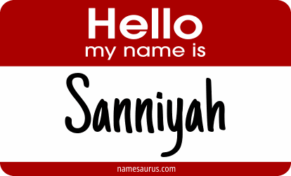 Hello my name is Sanniyah png download