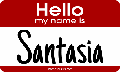 Hello my name is Santasia png download