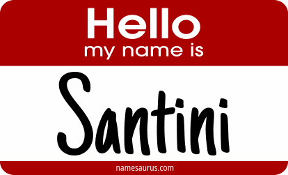 Hello my name is Santini png download