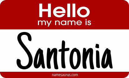 Hello my name is Santonia png download