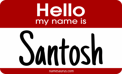 Hello my name is Santosh png download