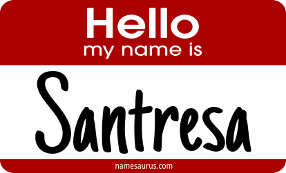 Hello my name is Santresa png download