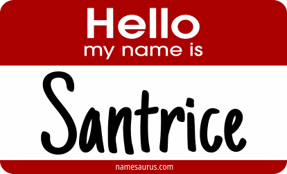 Hello my name is Santrice png download