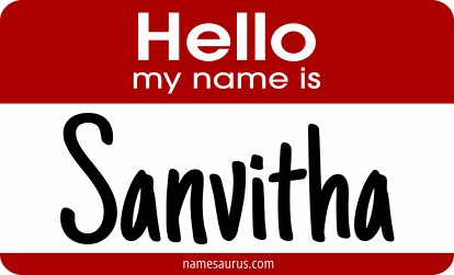 Hello my name is Sanvitha png download
