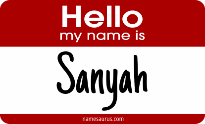 Hello my name is Sanyah png download