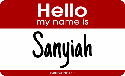 Hello my name is Sanyiah png download